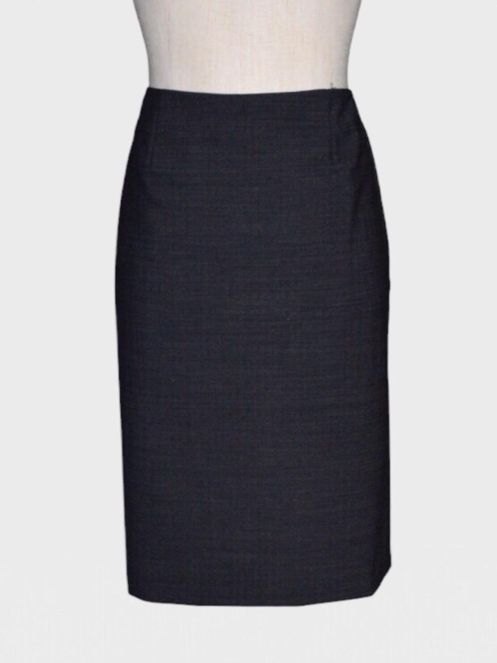 Alex Marie Wool Blend Pencil Skirt with Back Pleat
